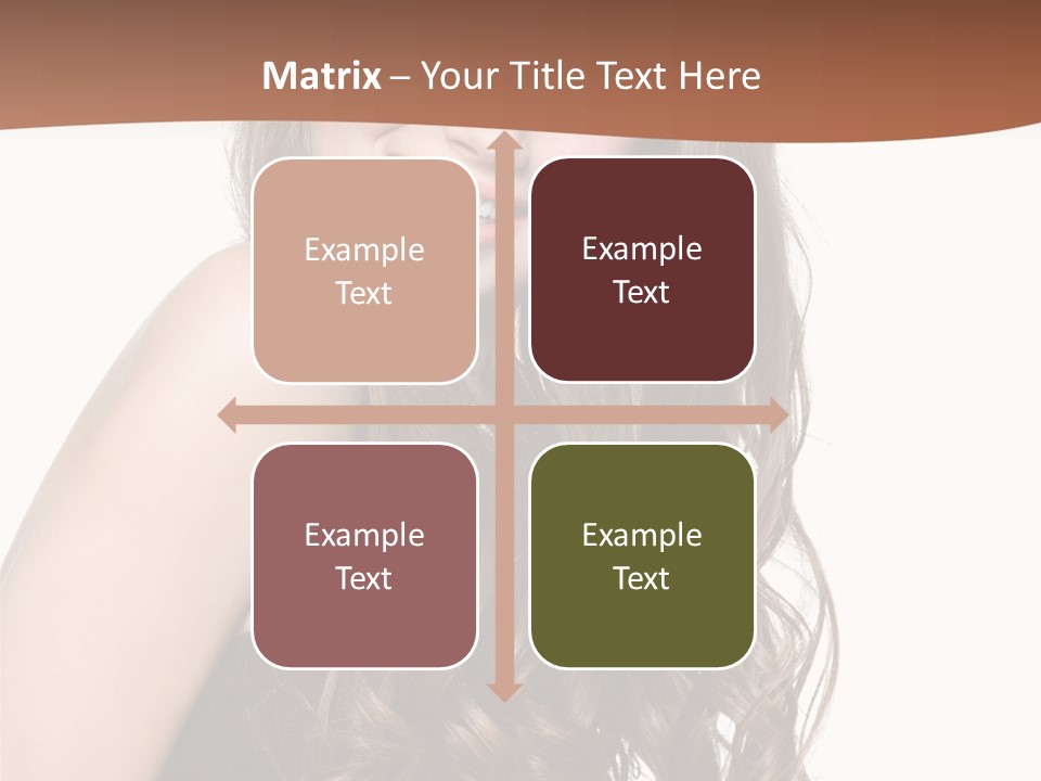 Fashion Laughing Girl PowerPoint Template