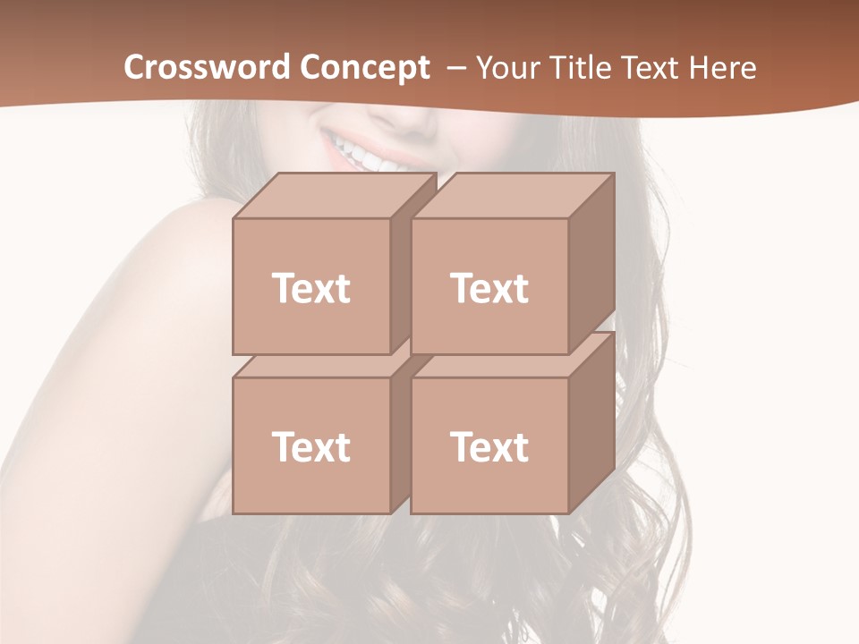 Fashion Laughing Girl PowerPoint Template