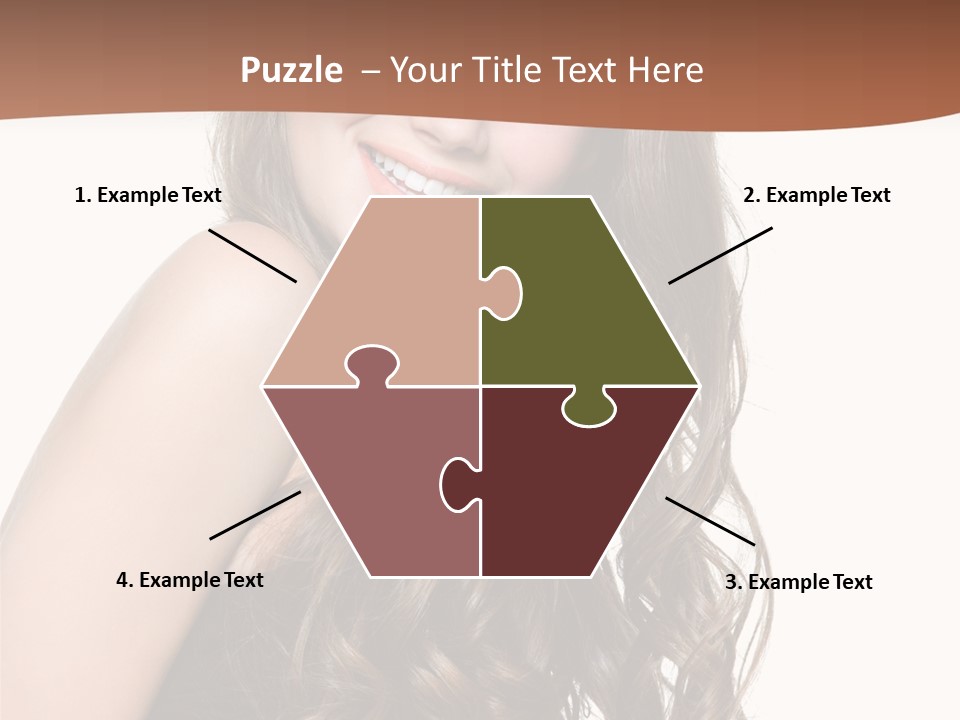 Fashion Laughing Girl PowerPoint Template