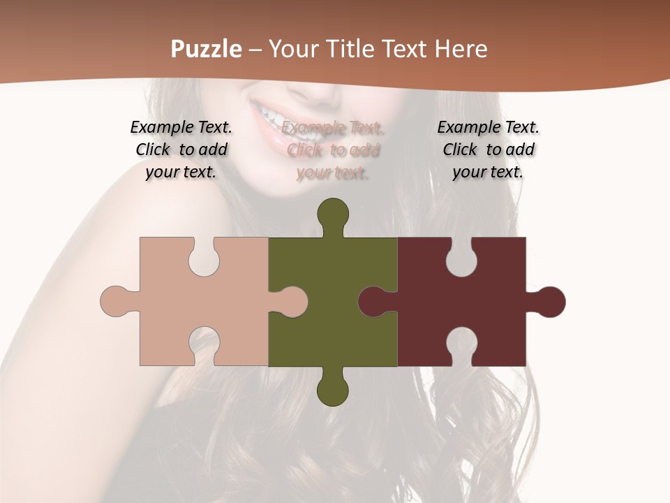 Fashion Laughing Girl PowerPoint Template