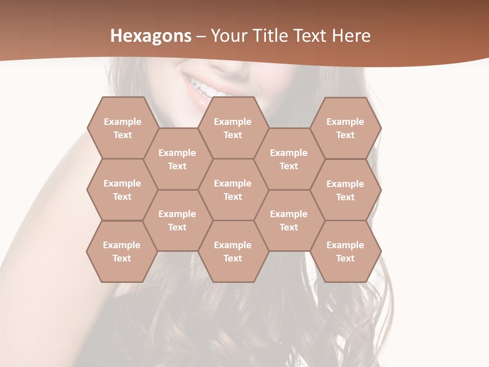 Fashion Laughing Girl PowerPoint Template