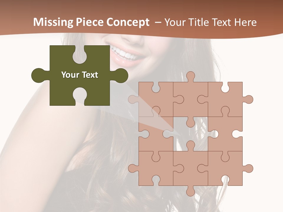 Fashion Laughing Girl PowerPoint Template