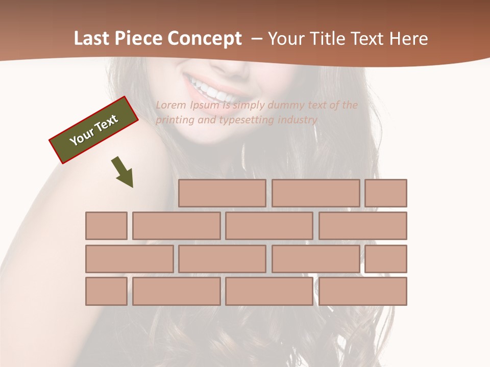 Fashion Laughing Girl PowerPoint Template