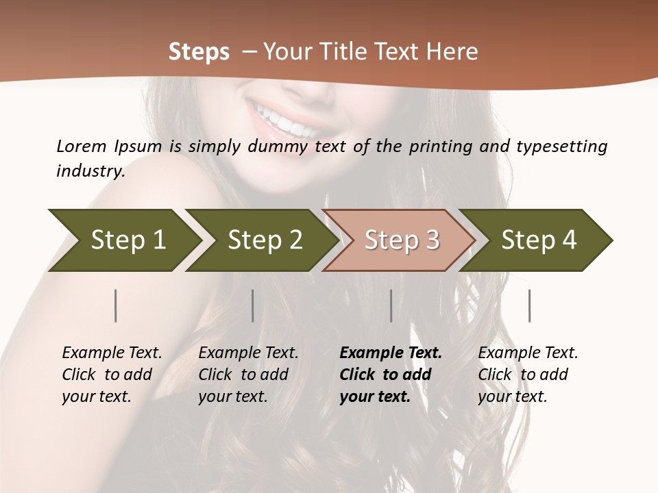 Fashion Laughing Girl PowerPoint Template