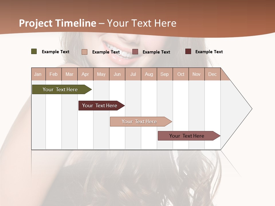 Fashion Laughing Girl PowerPoint Template