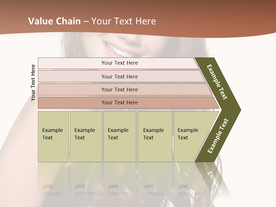 Fashion Laughing Girl PowerPoint Template