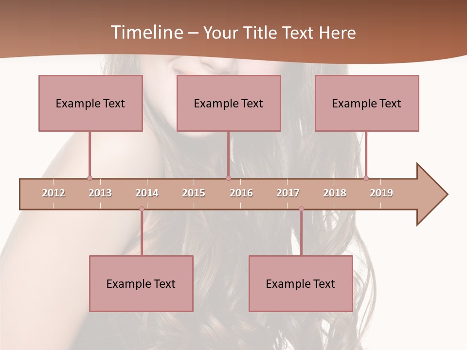 Fashion Laughing Girl PowerPoint Template