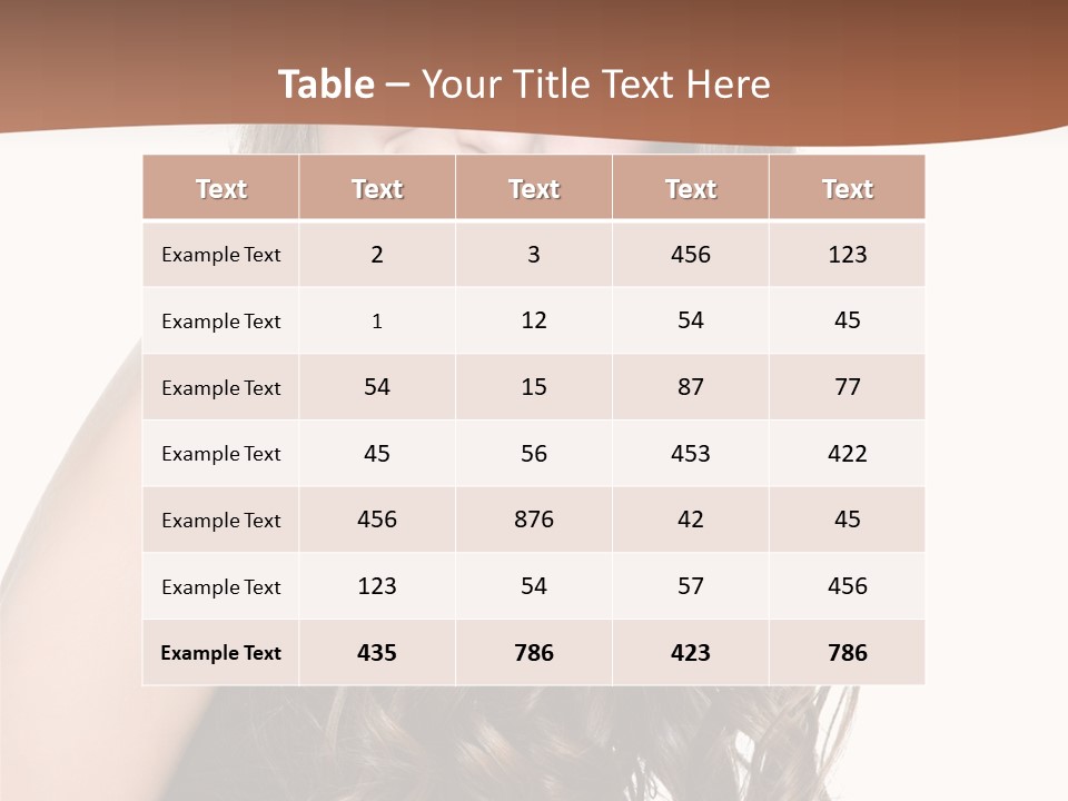 Fashion Laughing Girl PowerPoint Template