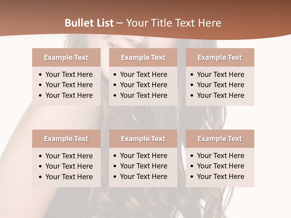 Fashion Laughing Girl PowerPoint Template