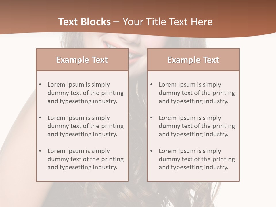 Fashion Laughing Girl PowerPoint Template