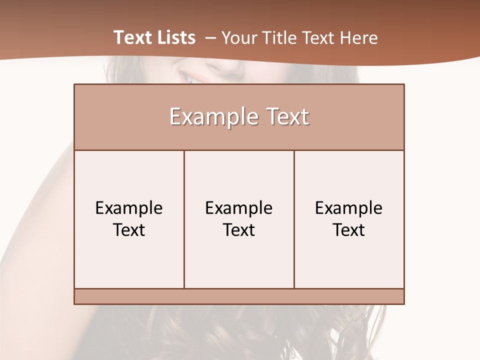 Fashion Laughing Girl PowerPoint Template
