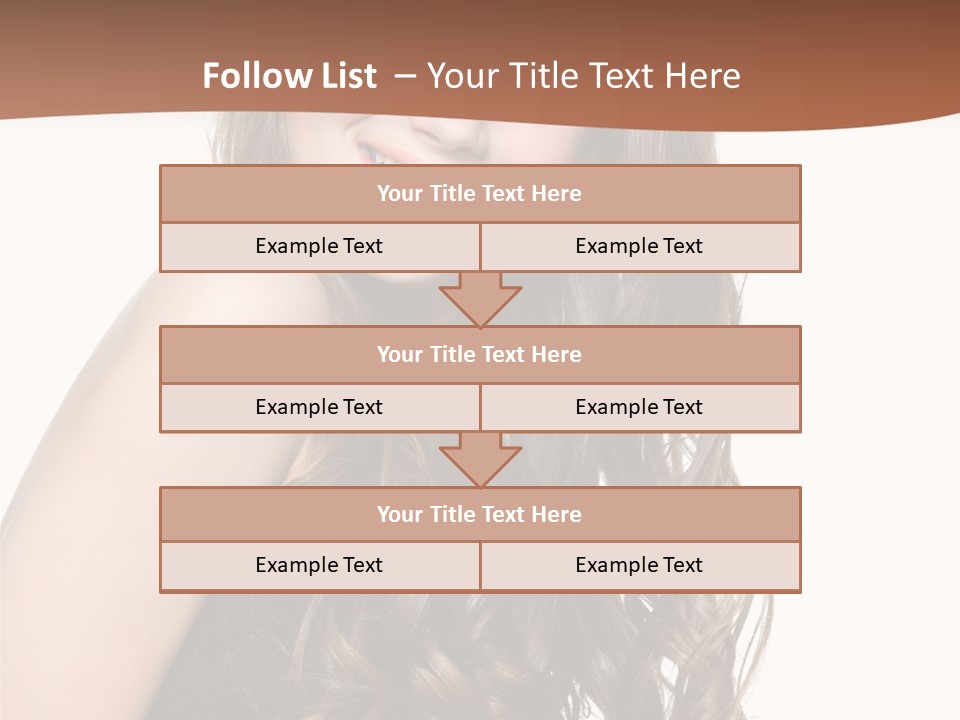 Fashion Laughing Girl PowerPoint Template