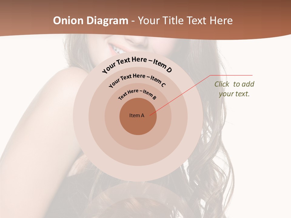 Fashion Laughing Girl PowerPoint Template