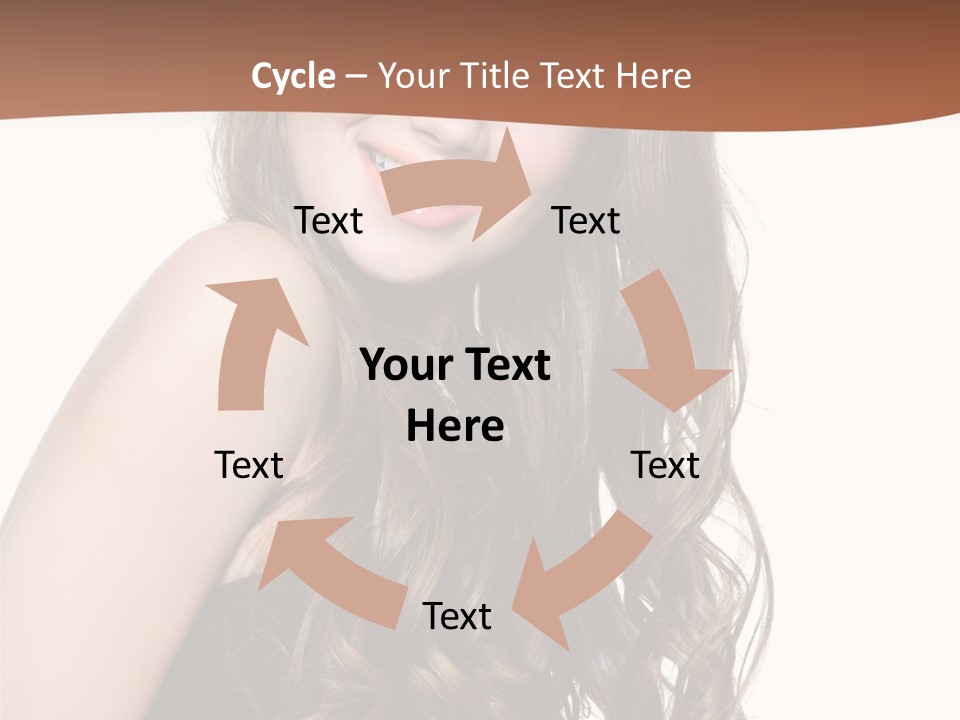 Fashion Laughing Girl PowerPoint Template