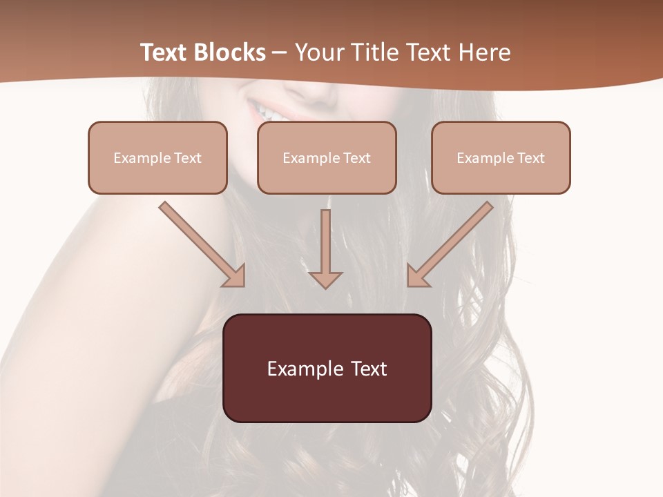 Fashion Laughing Girl PowerPoint Template