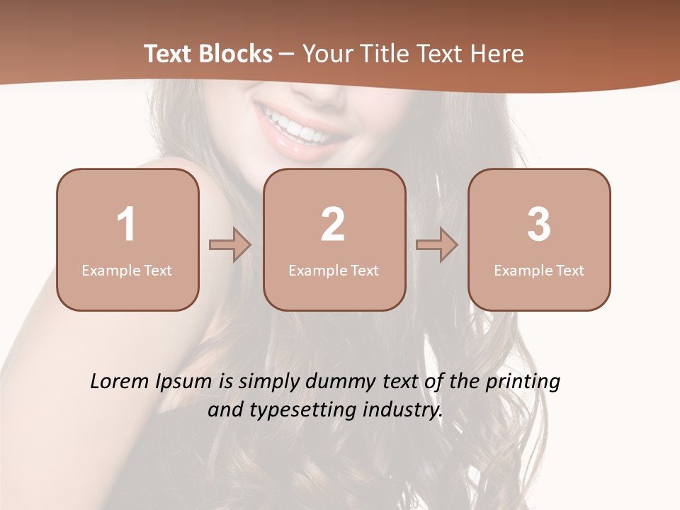 Fashion Laughing Girl PowerPoint Template