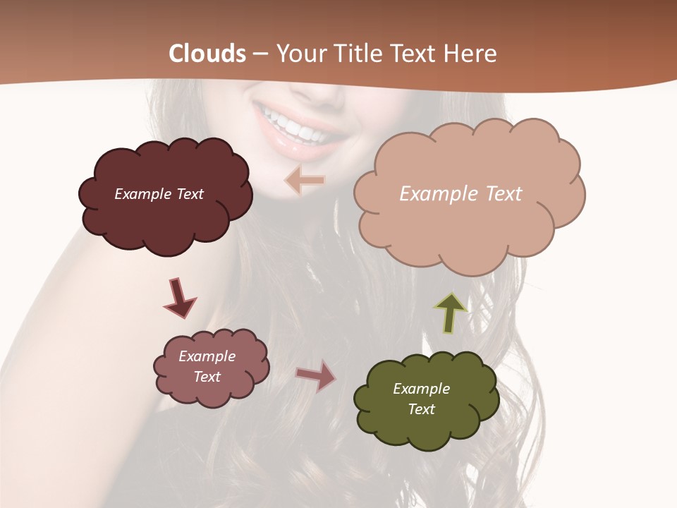 Fashion Laughing Girl PowerPoint Template