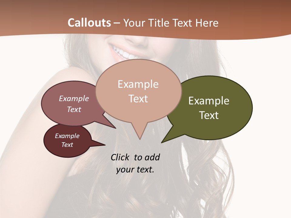 Fashion Laughing Girl PowerPoint Template