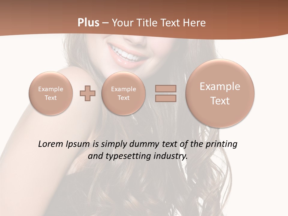 Fashion Laughing Girl PowerPoint Template