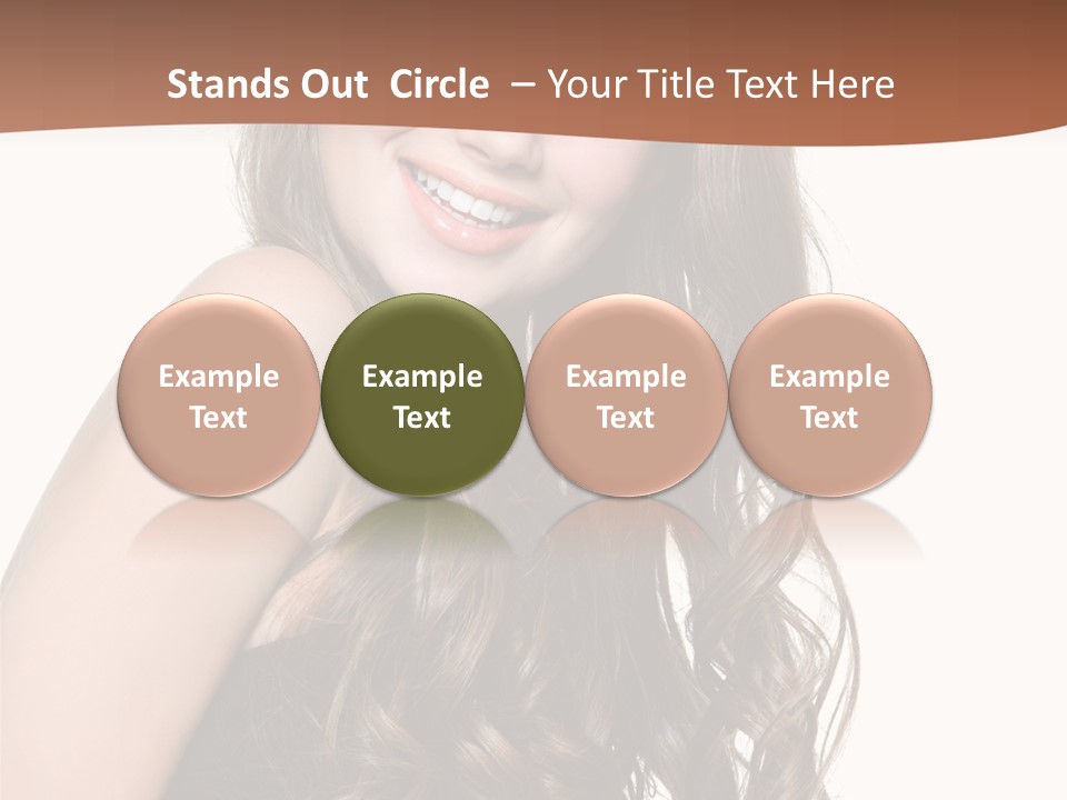 Fashion Laughing Girl PowerPoint Template