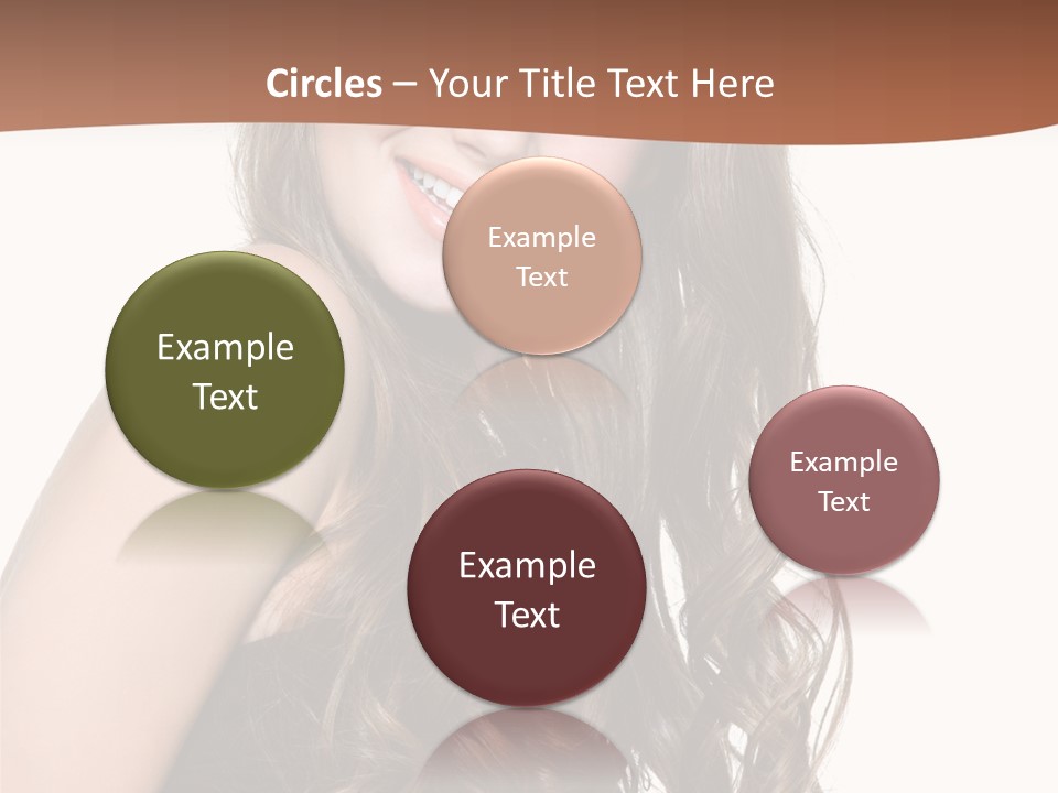 Fashion Laughing Girl PowerPoint Template