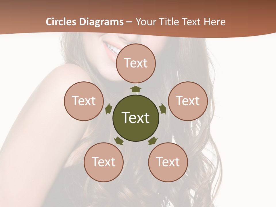 Fashion Laughing Girl PowerPoint Template