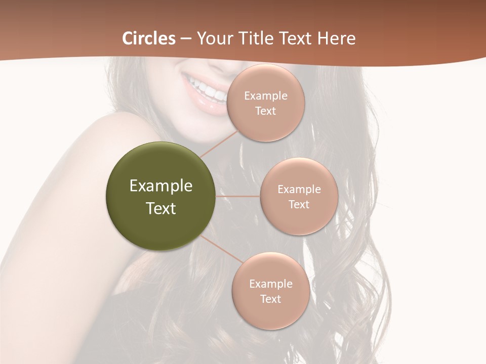 Fashion Laughing Girl PowerPoint Template