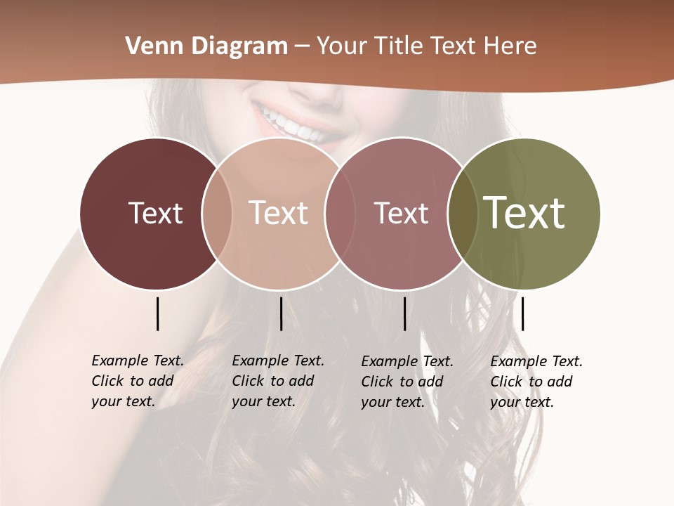 Fashion Laughing Girl PowerPoint Template