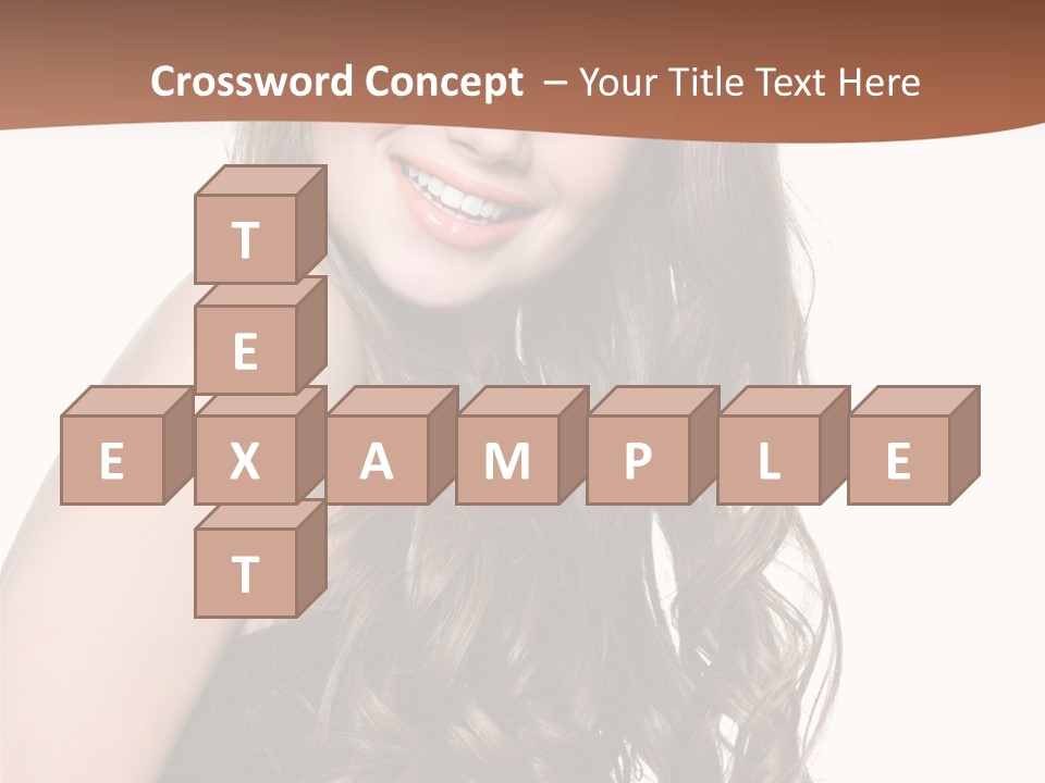 Fashion Laughing Girl PowerPoint Template