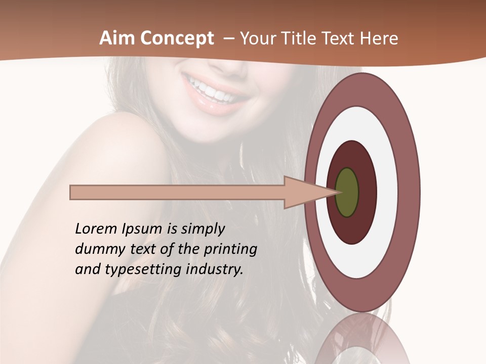 Fashion Laughing Girl PowerPoint Template