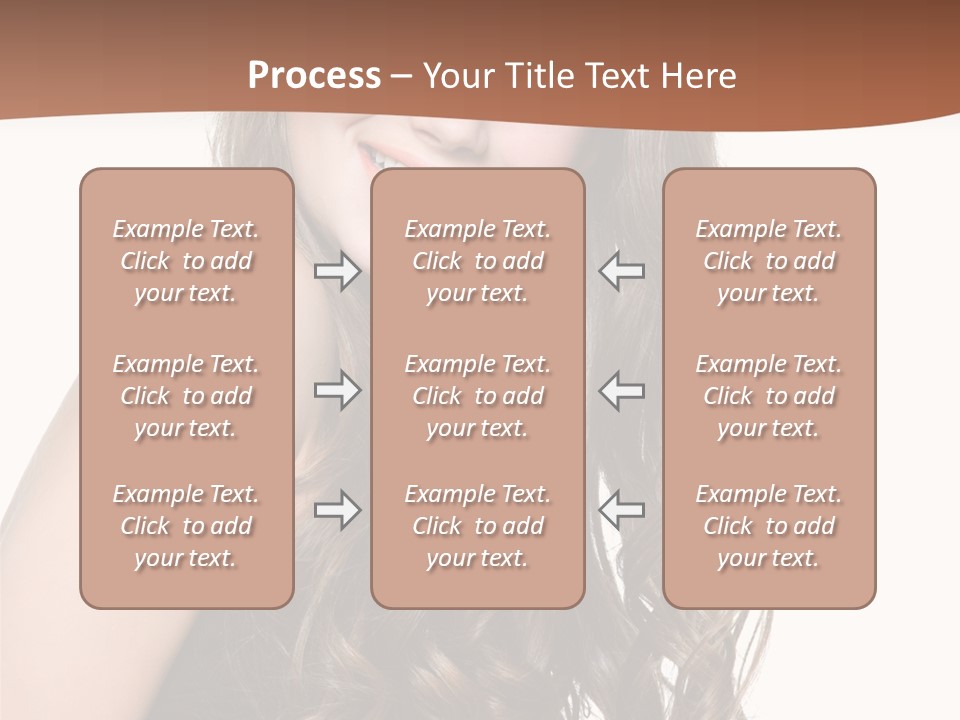 Fashion Laughing Girl PowerPoint Template