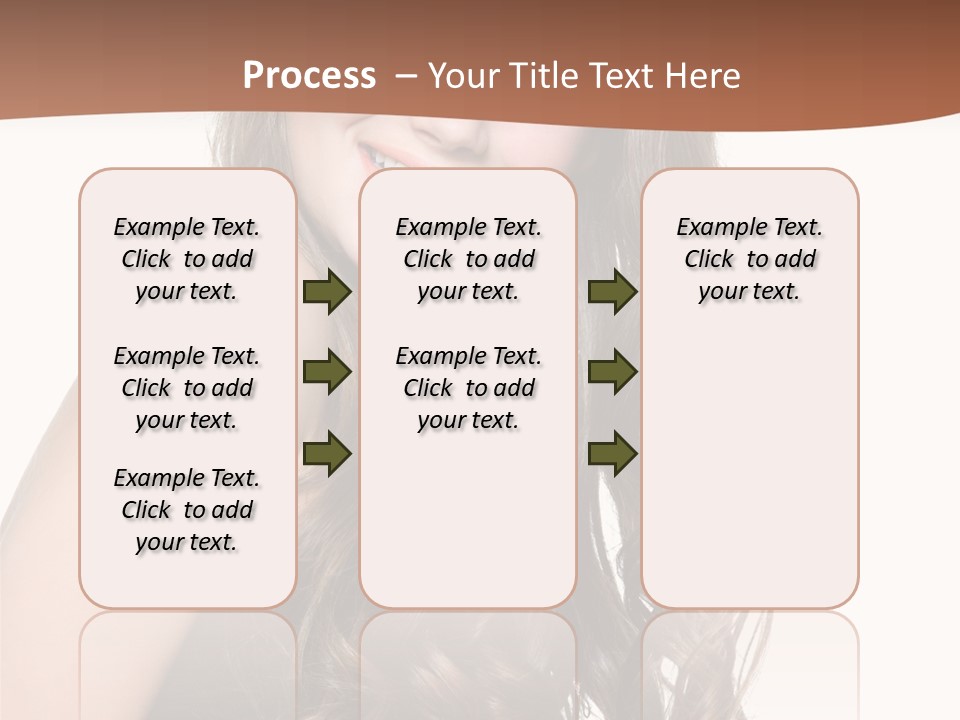 Fashion Laughing Girl PowerPoint Template