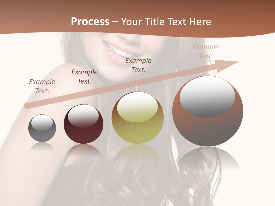 Fashion Laughing Girl PowerPoint Template