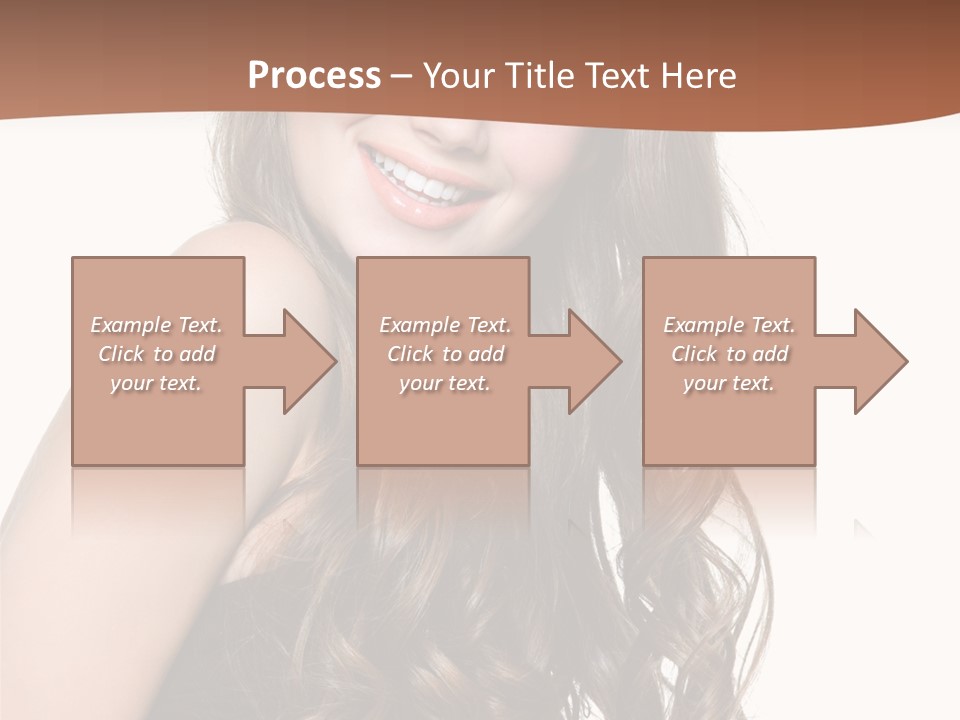 Fashion Laughing Girl PowerPoint Template