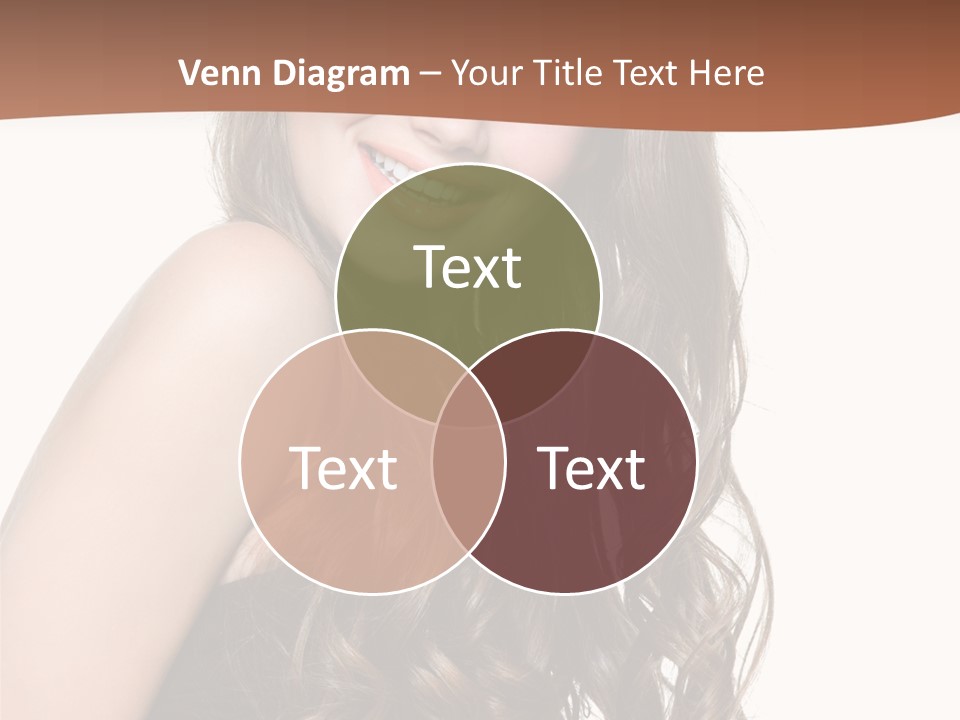 Fashion Laughing Girl PowerPoint Template