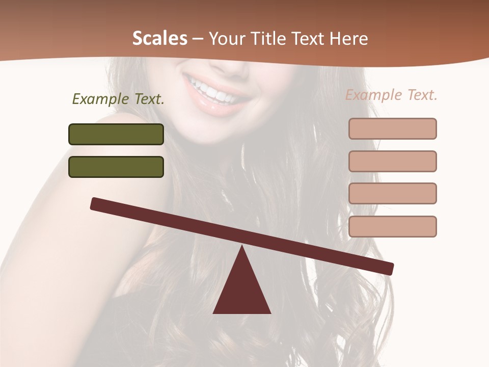 Fashion Laughing Girl PowerPoint Template