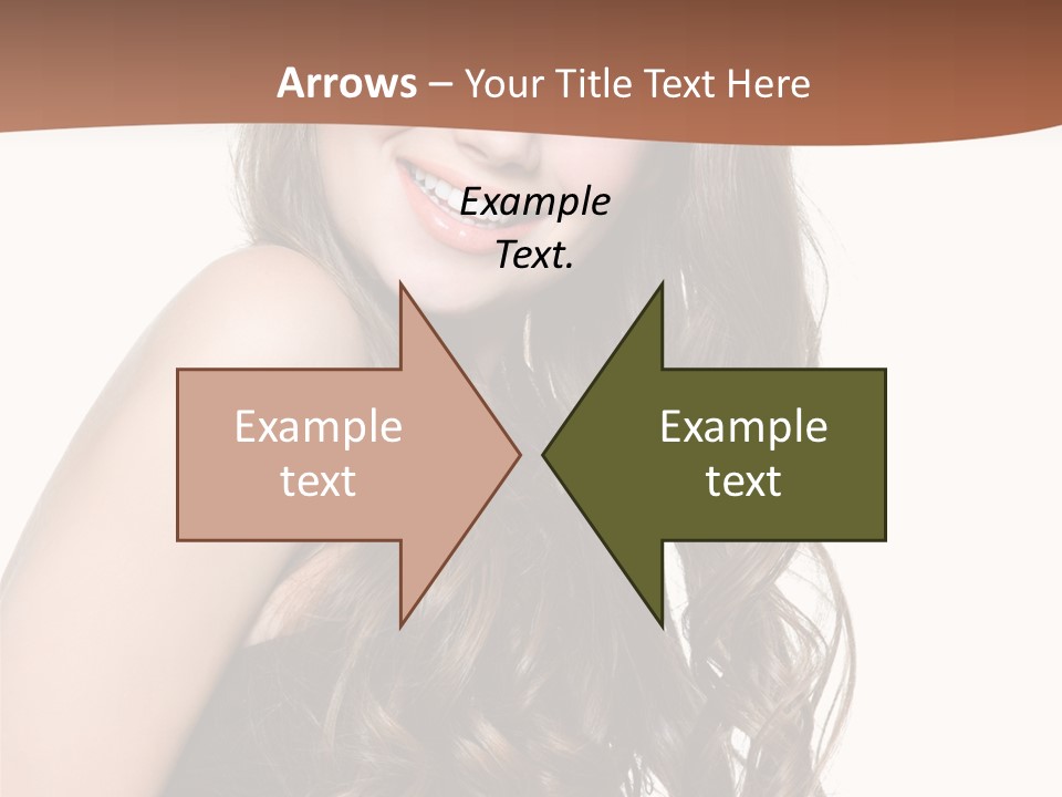 Fashion Laughing Girl PowerPoint Template