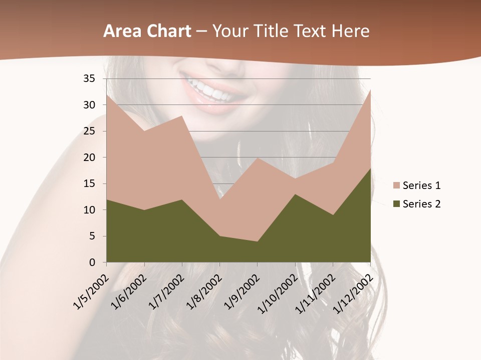 Fashion Laughing Girl PowerPoint Template