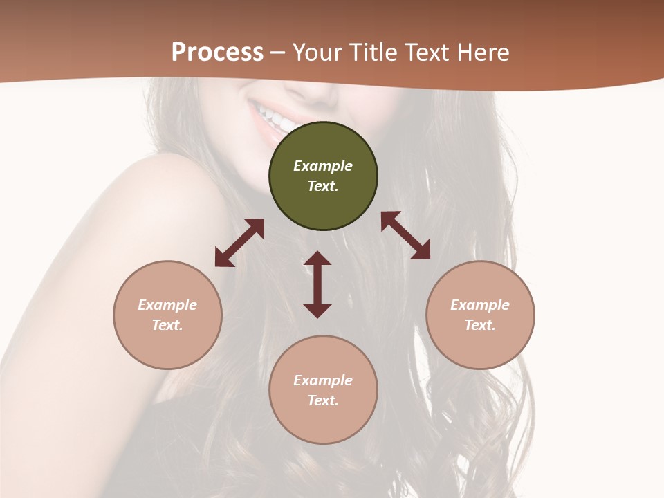 Fashion Laughing Girl PowerPoint Template