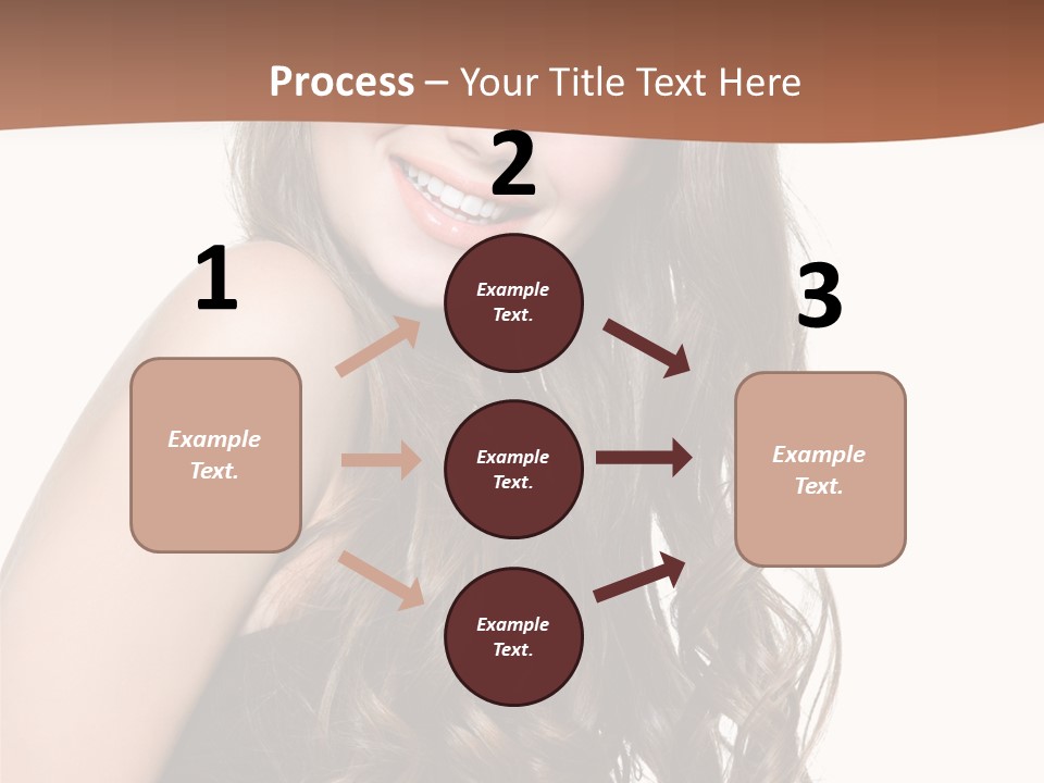 Fashion Laughing Girl PowerPoint Template