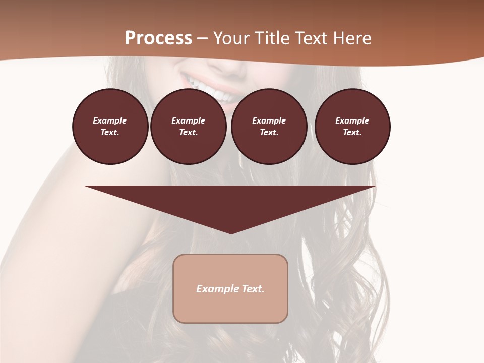 Fashion Laughing Girl PowerPoint Template