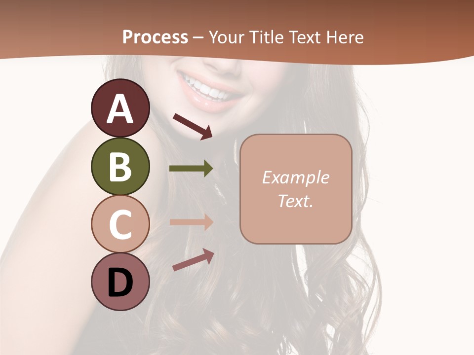 Fashion Laughing Girl PowerPoint Template