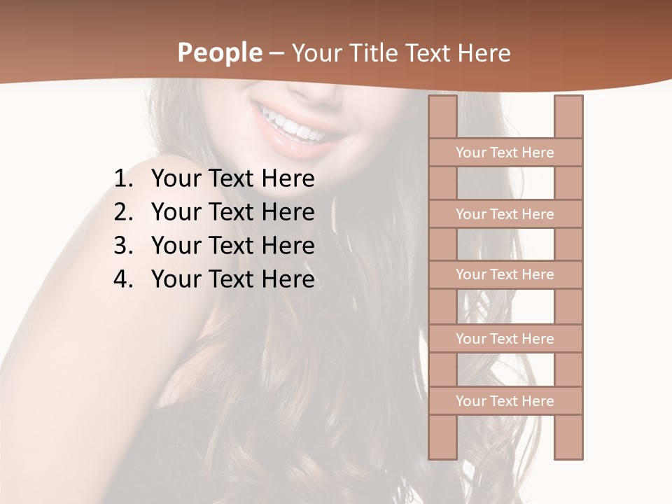 Fashion Laughing Girl PowerPoint Template