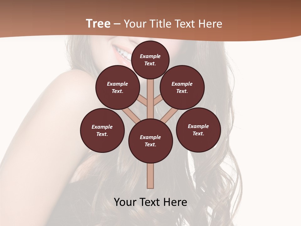 Fashion Laughing Girl PowerPoint Template