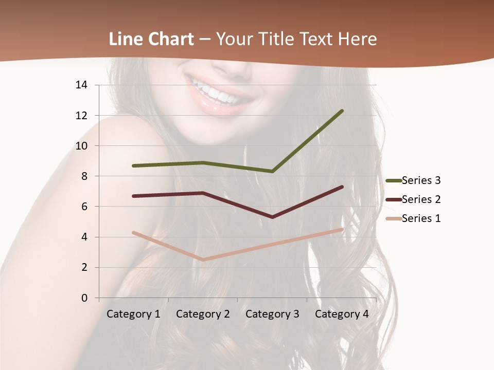 Fashion Laughing Girl PowerPoint Template