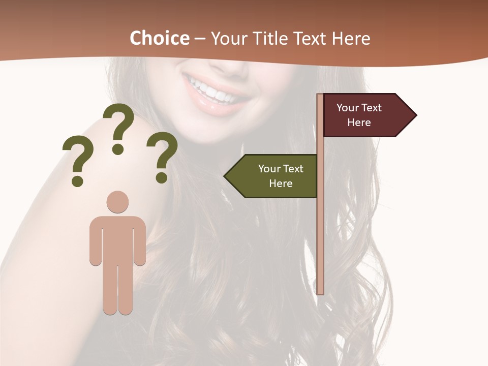 Fashion Laughing Girl PowerPoint Template