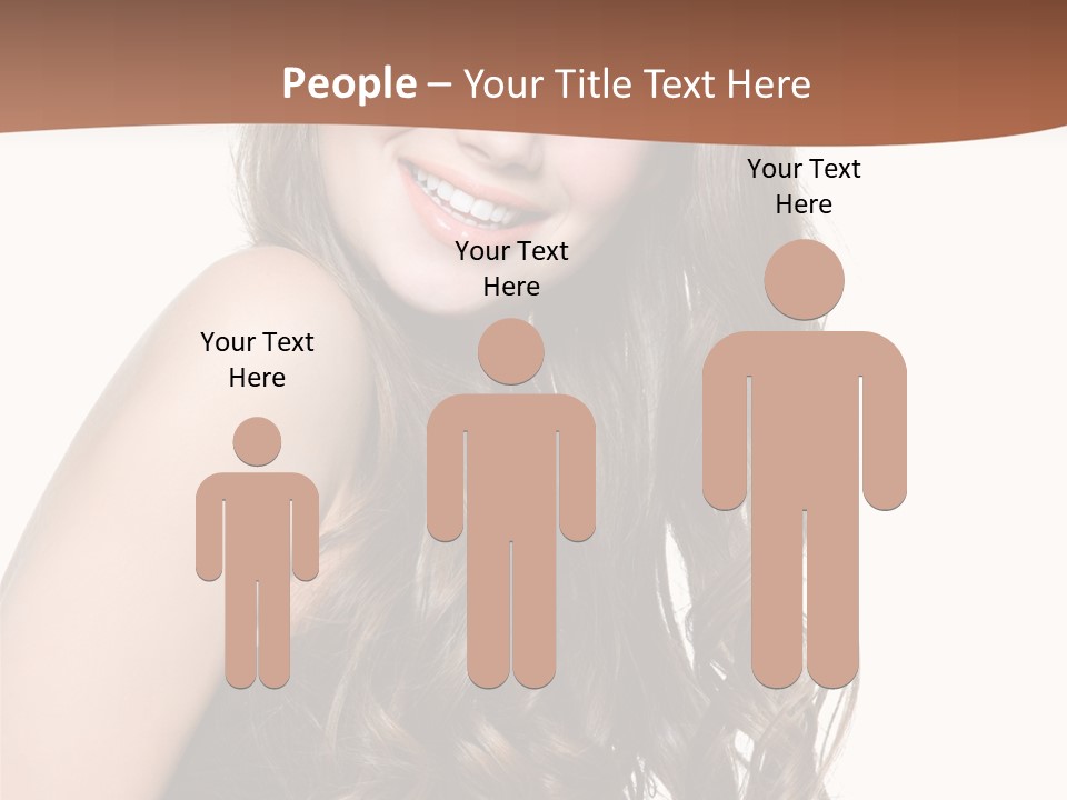 Fashion Laughing Girl PowerPoint Template