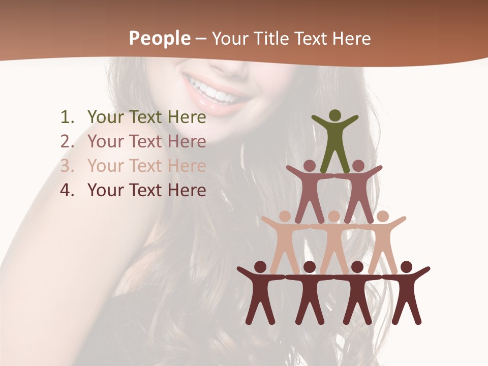 Fashion Laughing Girl PowerPoint Template