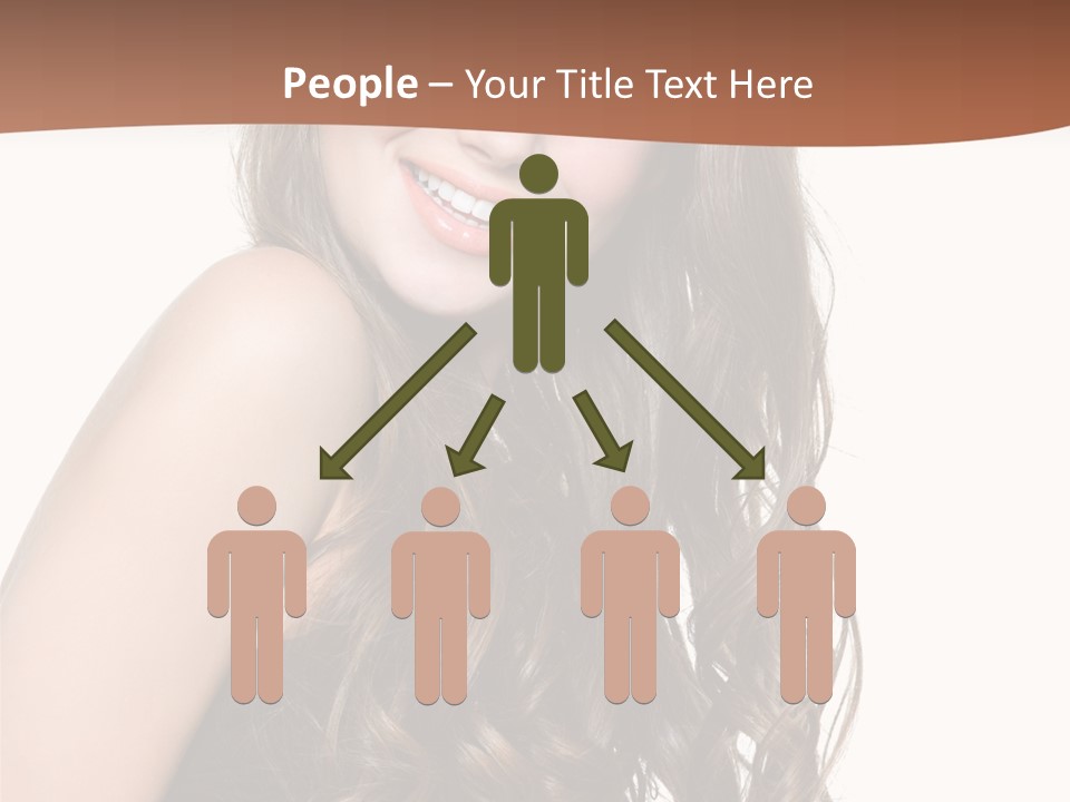 Fashion Laughing Girl PowerPoint Template