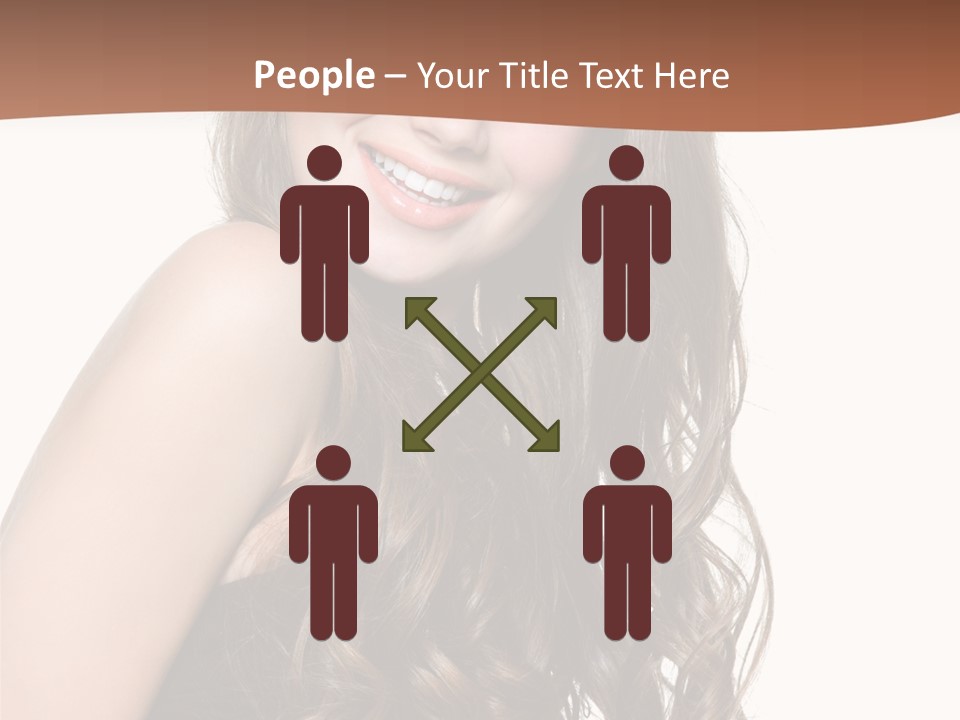 Fashion Laughing Girl PowerPoint Template